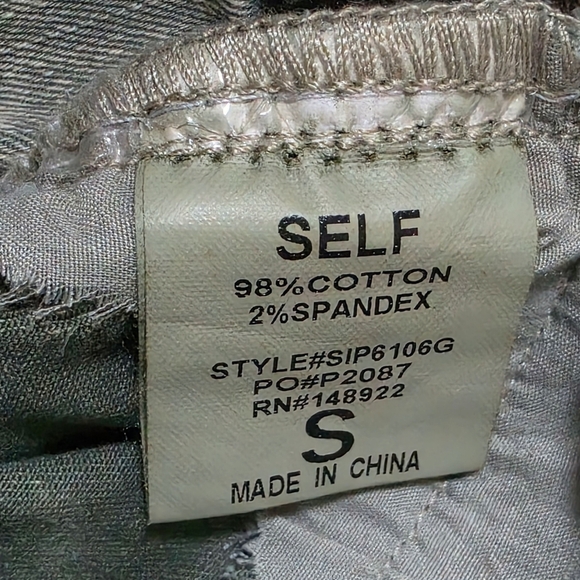 Saints & Hearts Gray Acid Wash Bell Bottoms, Size Small - Picture 9 of 9